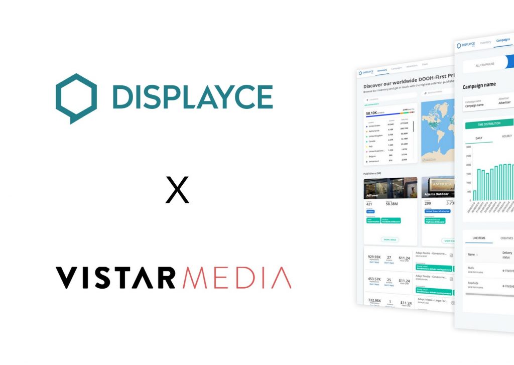 Illustration de la news Displayce et Vistar Media