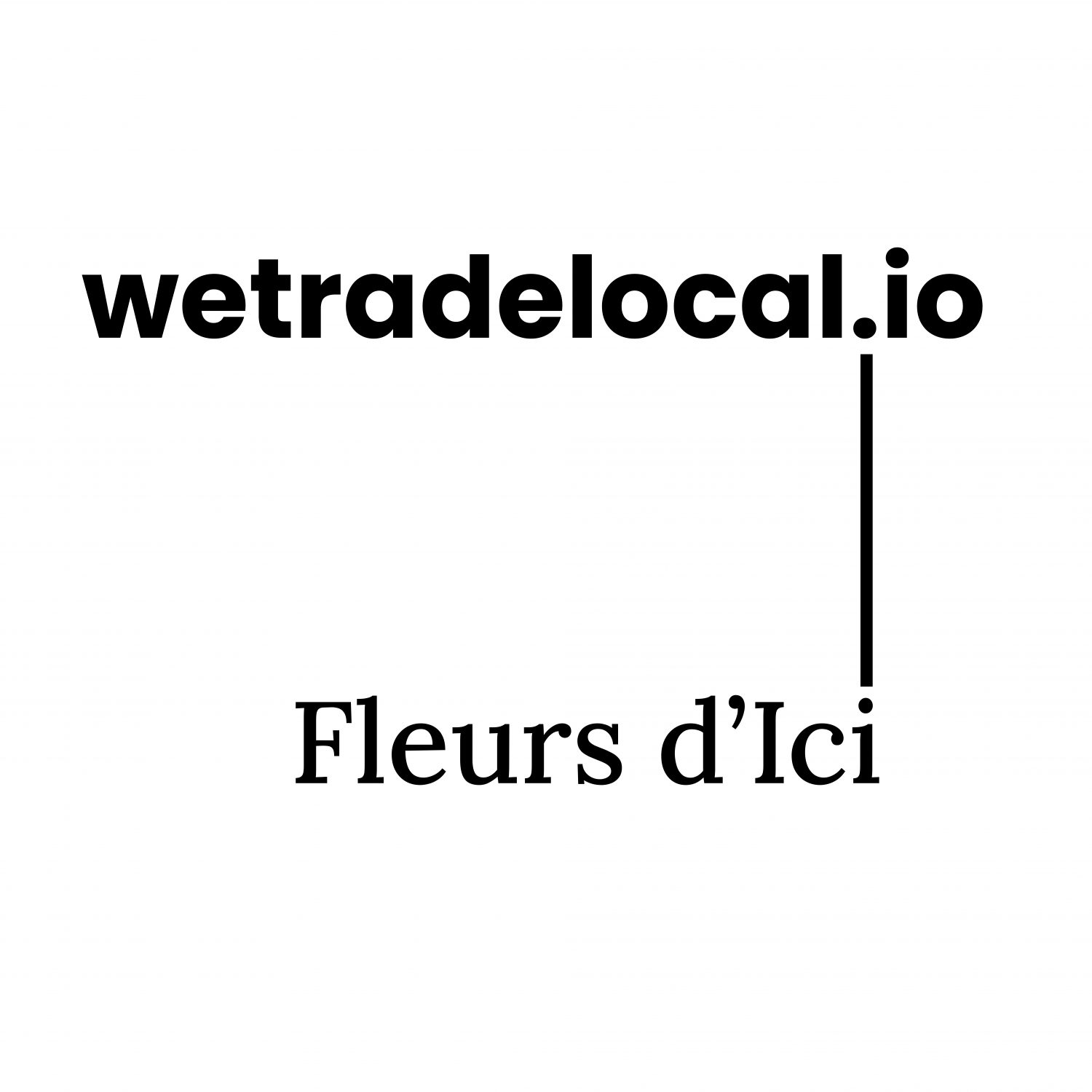 Logo de la startup WeTradeLocal – Fleurs d’Ici