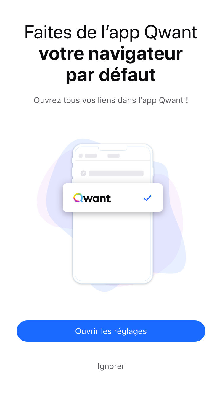Qwant disponnible sur iOS 14