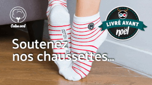 Illustration du crowdfunding Chaussettes françaises, bio et solidaires !