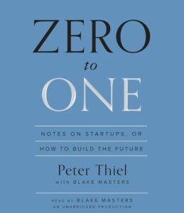 Affiche du livre Zero to One: Notes on Startups, or How to Build the Future