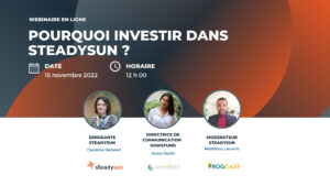 Steadysun & SoWeFunds organisent un webinaire sur l’investissement participatif