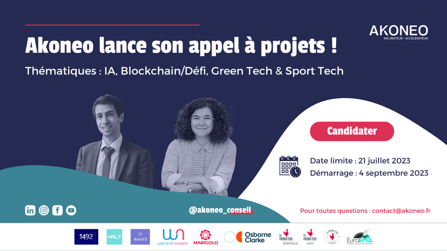 Akoneo Incubateur lance un appel à startup Fintech