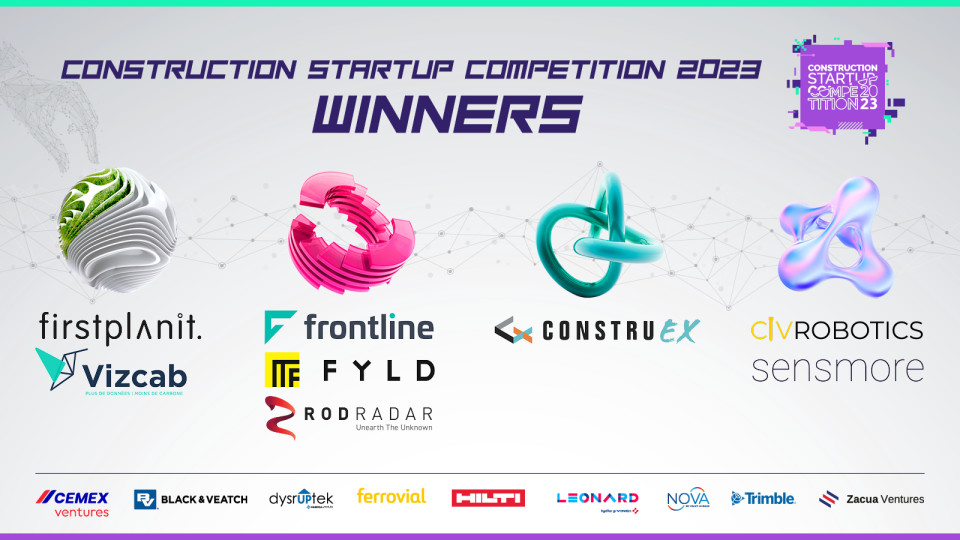 Leonard présente les 8 finalistes de la Construction Startup Competition 2023 sont :