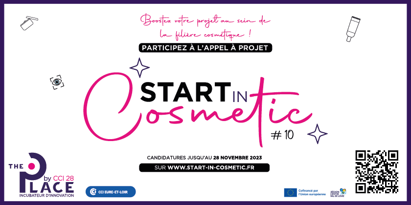 The Place by CCI 28 lance un appel à startup pour Start In Cosmetic