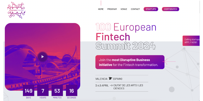 100 European Fintech Summit lance son appel à startups !