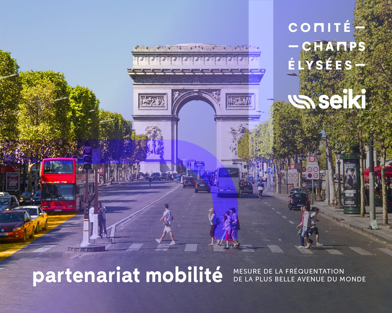 Seiki est sélectionné par le Comité Champs-Elysées pour analyser la fréquentation durant les jeux