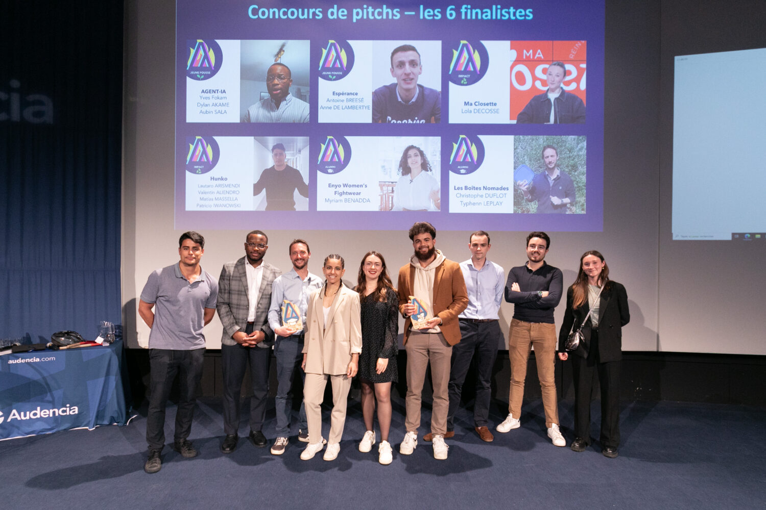AUDENCIA récompense 4 talents entrepreneuriaux