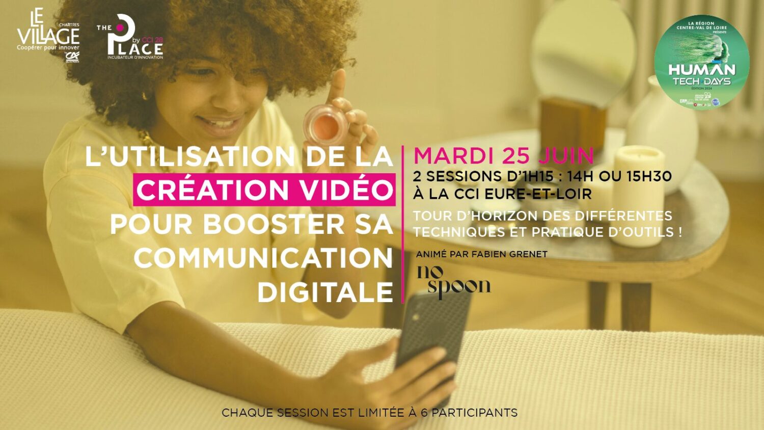 Atelier Communication digital à Chartres lors des Human Tech Days