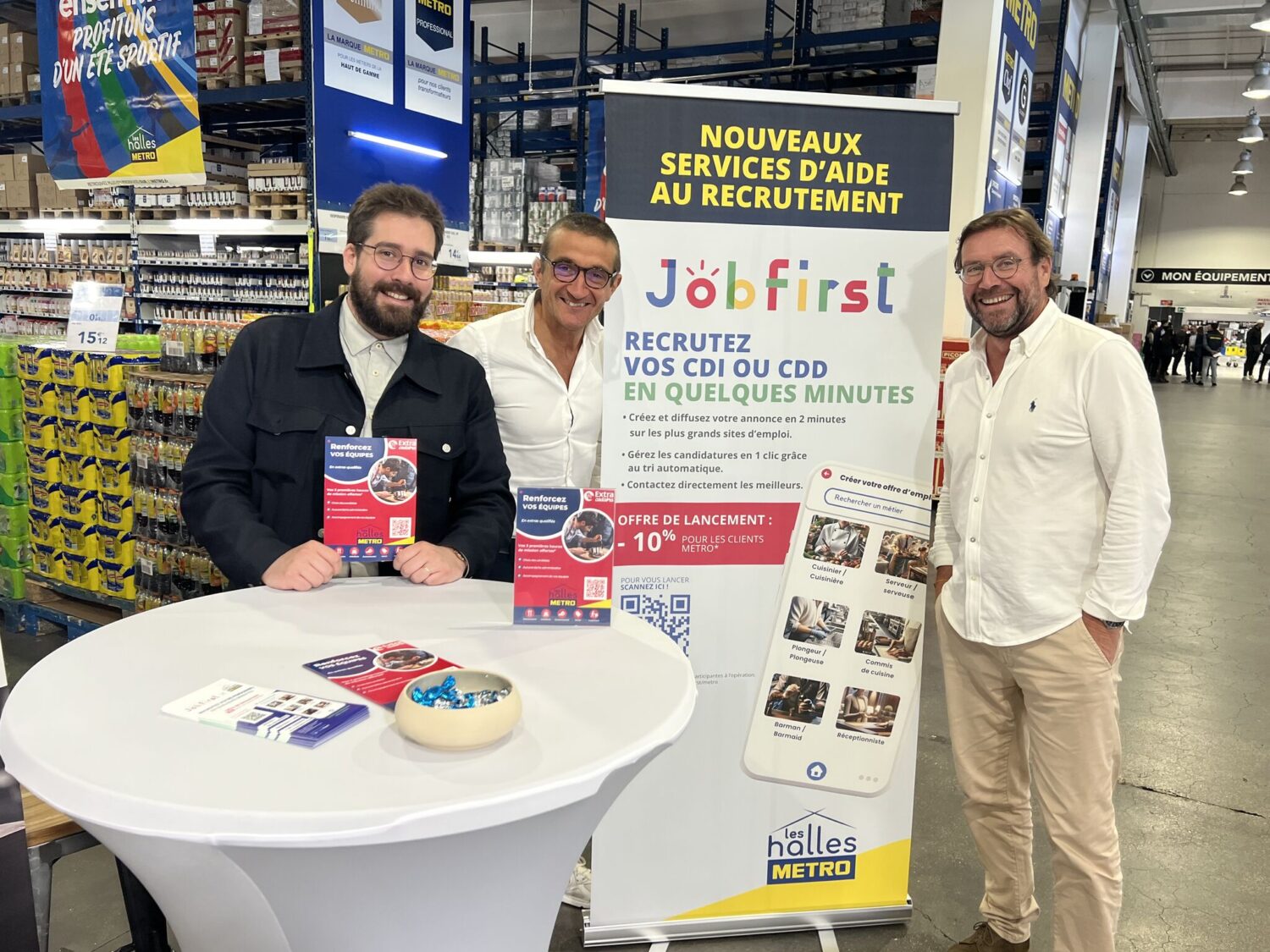 Jobfirst facilite le recrutement en restauration avec Les Halles Metro