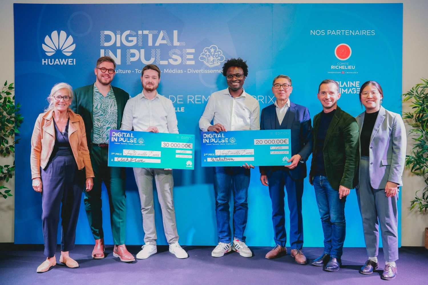 Les startups Click & Live et Wakatoon remportent le Digital Inpulse de Lille
