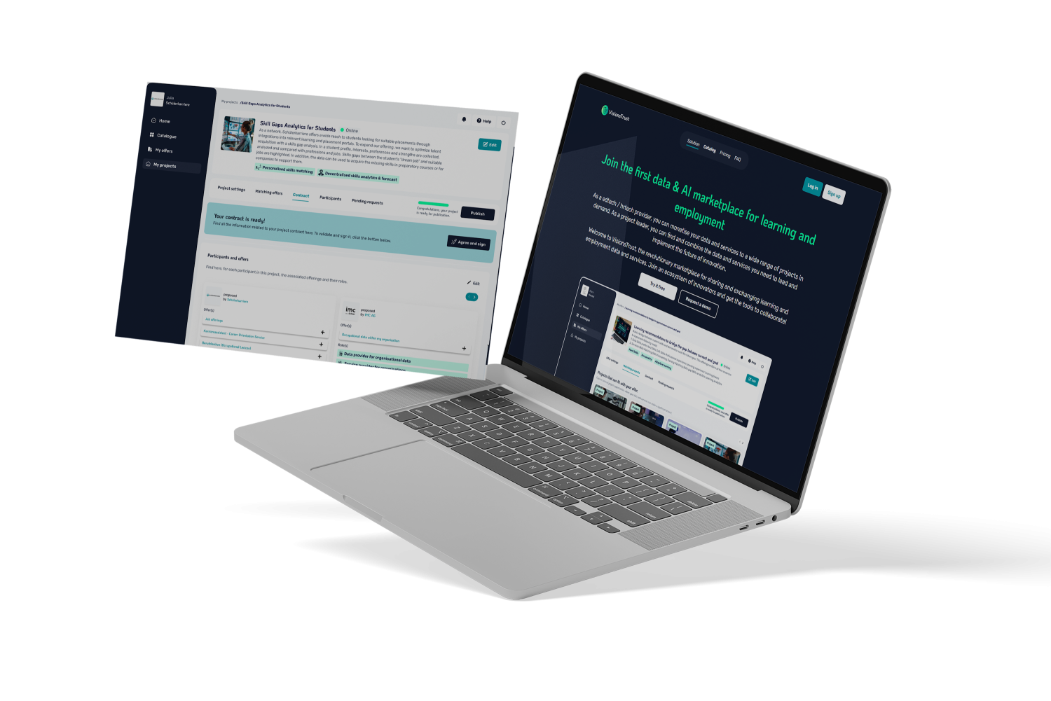 Illustration de la news VISIONS lance VisionsTrust, la première marketplace de partage de données de compétences et services IA