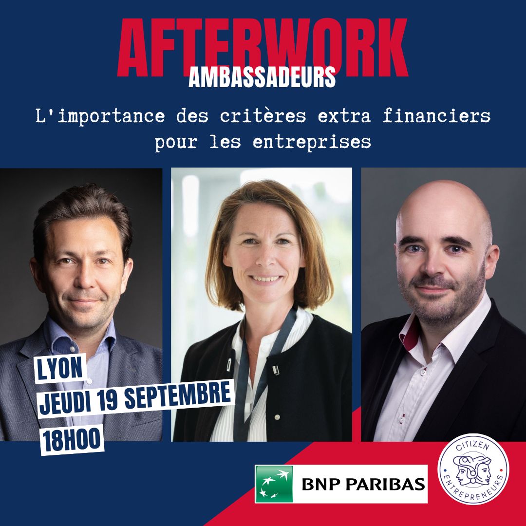 Citizen Entrepreneurs organise un afterwork à Lyon