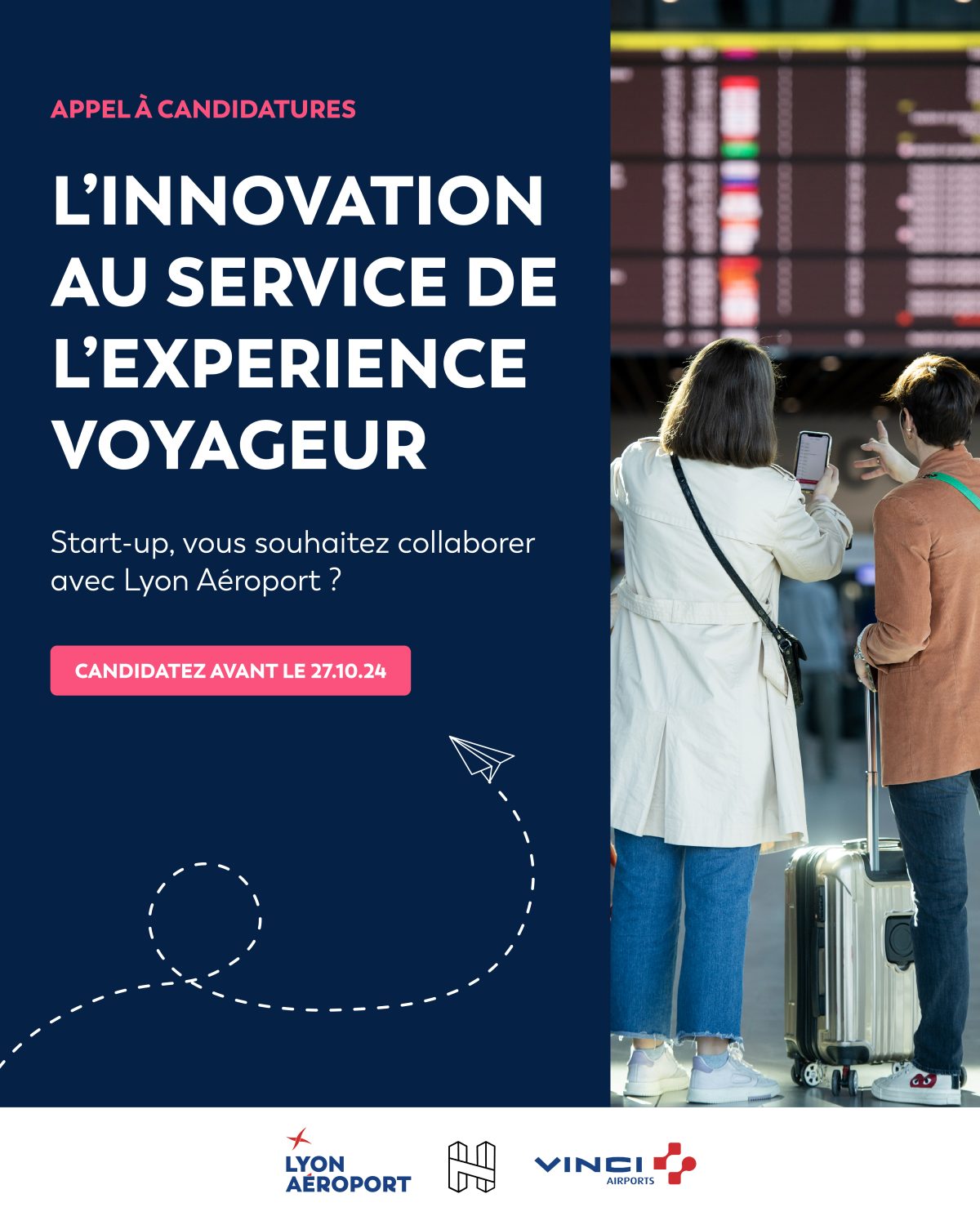 Lyon Aéroport et H7 lancent un appel à projets pour les startups de l’expérience voyageur