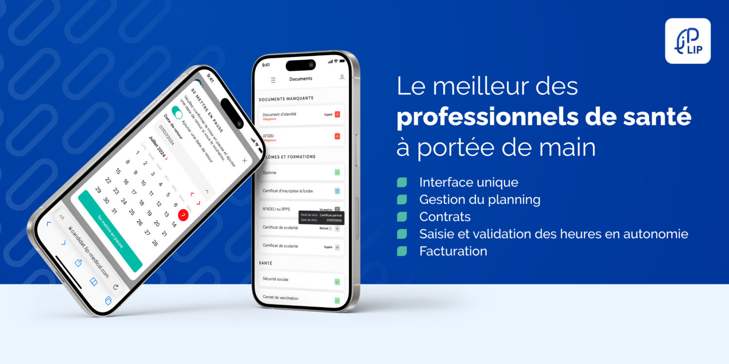 Le Groupe LIP lance LIP Staff l’appli pour l’interim medical