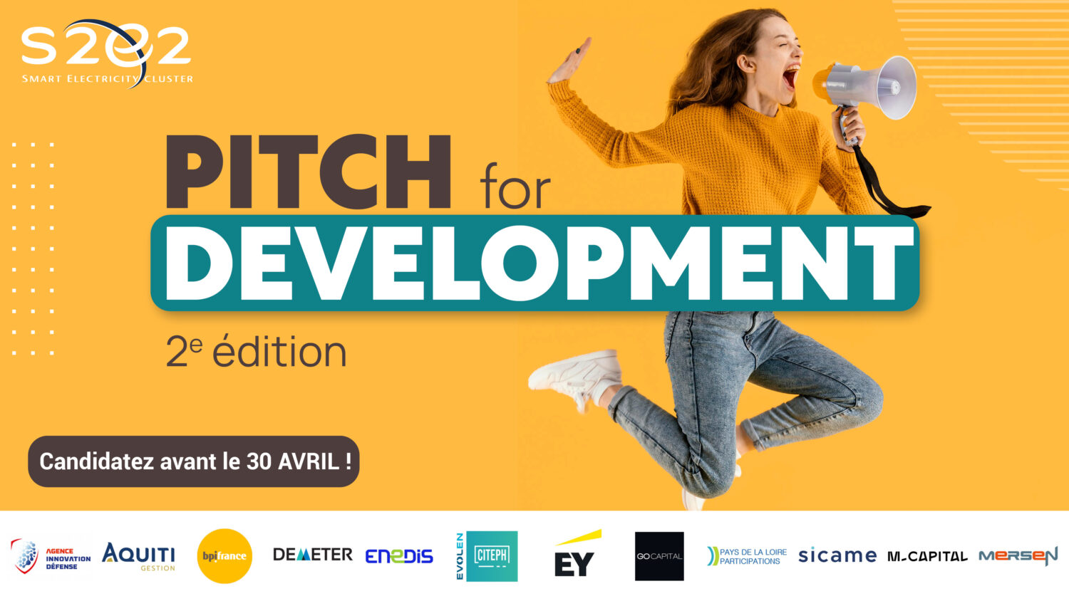 Pôle S2E2 annonce la 2ème édition du Pitch For Development