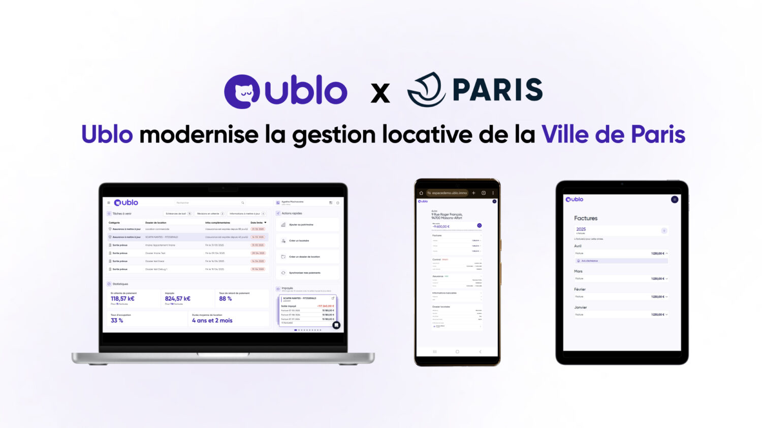 Illustration de la news Paris sélectionne Ublo pour sa gestion locative