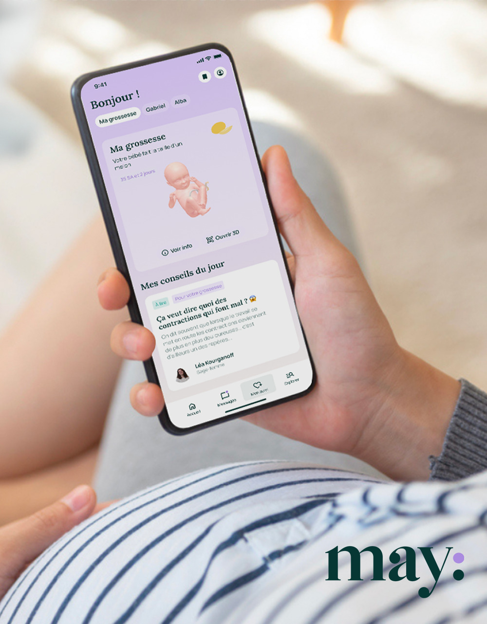 Illustration de la news May, l'appli qui accompagne les jeunes parents s'exporte à l'international
