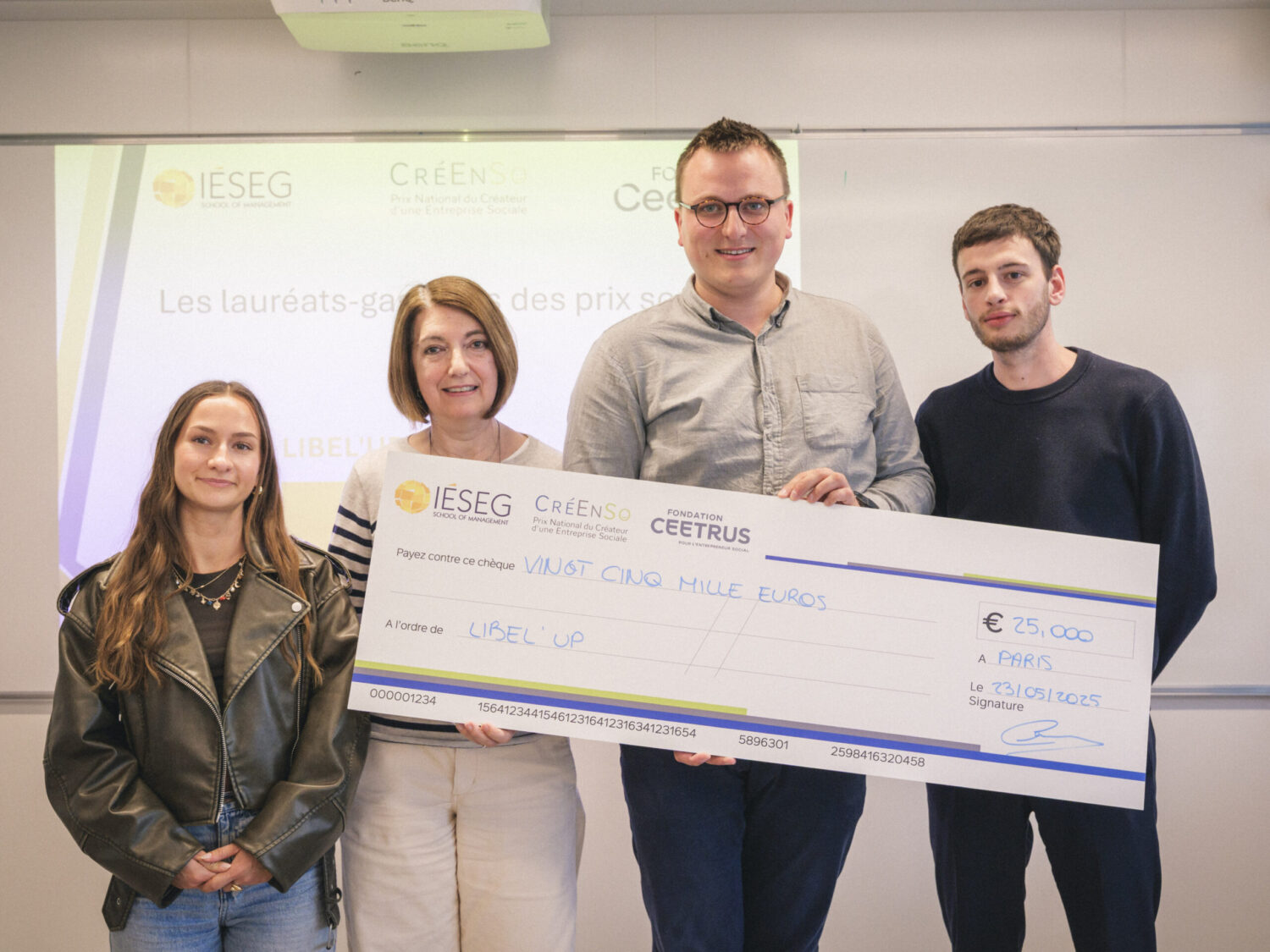 La startup Libel’Up et La Cavalerie Arc-en-Ciel reçoivent le Prix Créenso 2025