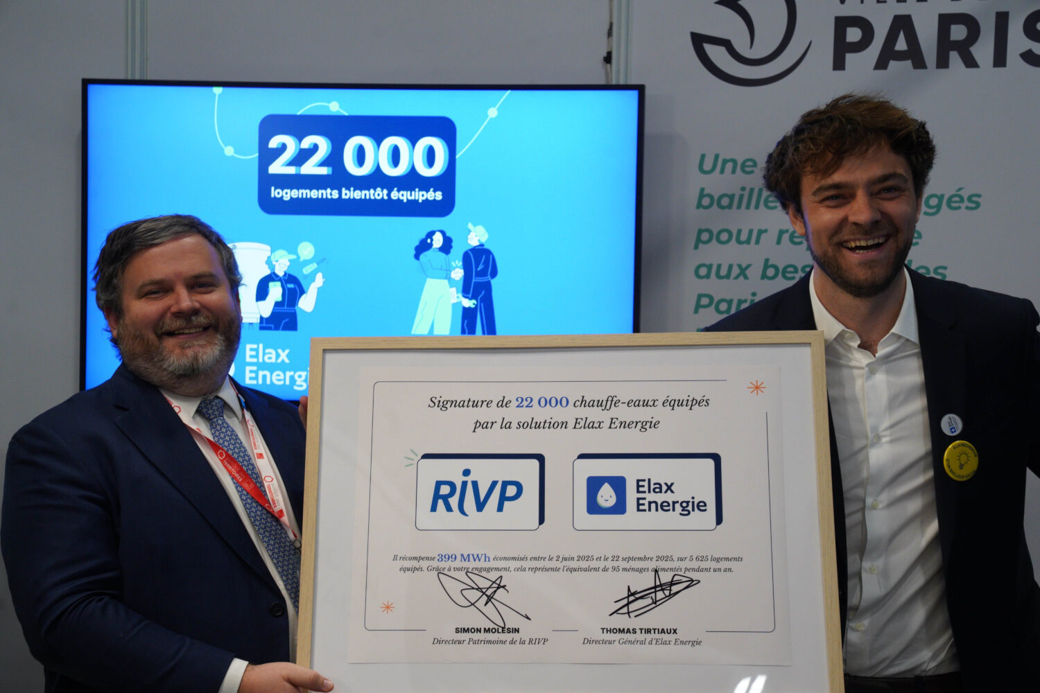Elax Énergie : 30 000 chauffe-eaux intelligents signés au Congrès HLM