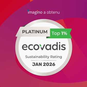imagino obtient la médaille Platinum EcoVadis