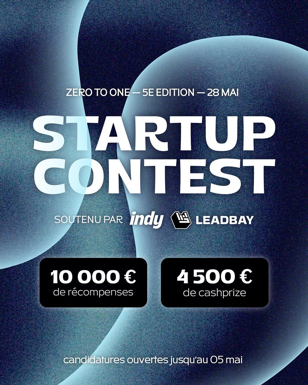 Indy soutient le Startup Contest lors du Zero to One