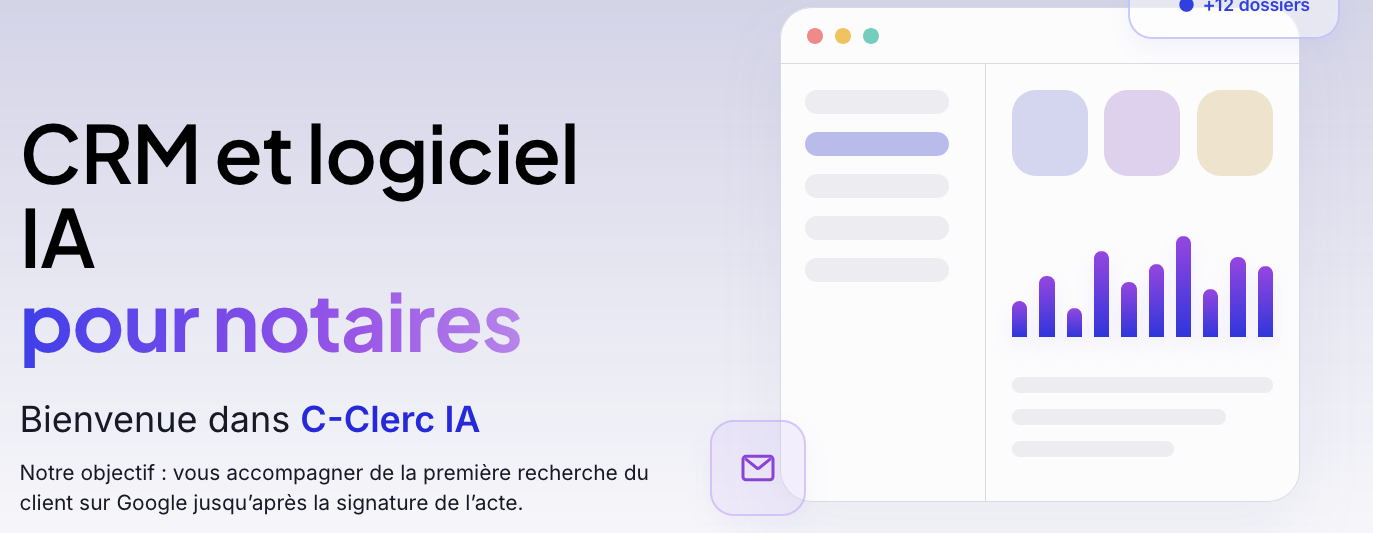 C-Clerc lève 1,2 M€ pour développer ses outils numériques dédiés aux offices notariaux