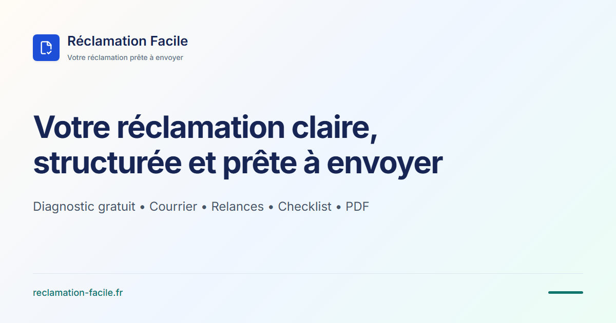 Logo de la startup Réclamation facile